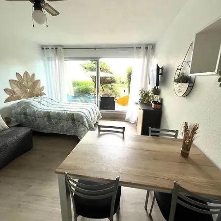 公寓 Cosy A 1mn De La Mer, Jardin Et Parking Prive