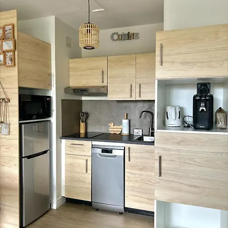 アパート Cosy A 1mn De La Mer, Jardin Et Parking Prive サン・ジャン·ド・モン